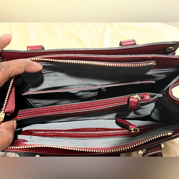 Ted Lapidus  Black and Burgundy Bag Color - Picture 2 of 6